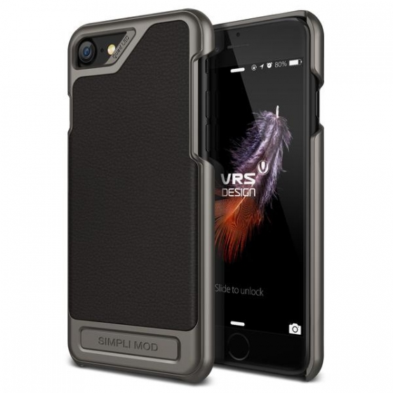 VRS Design iPhone 8 / 7 ile Uyumlu Simpli Mod Kılıf Black
