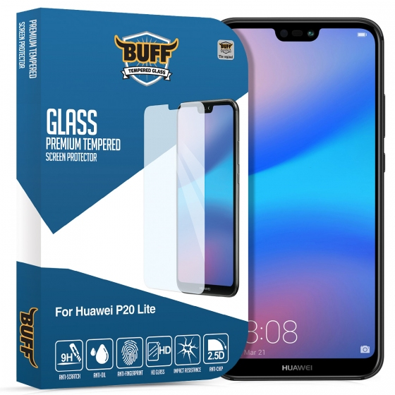 Buﬀ P20 Lite ile Uyumlu Glass Ekran Koruyucu
