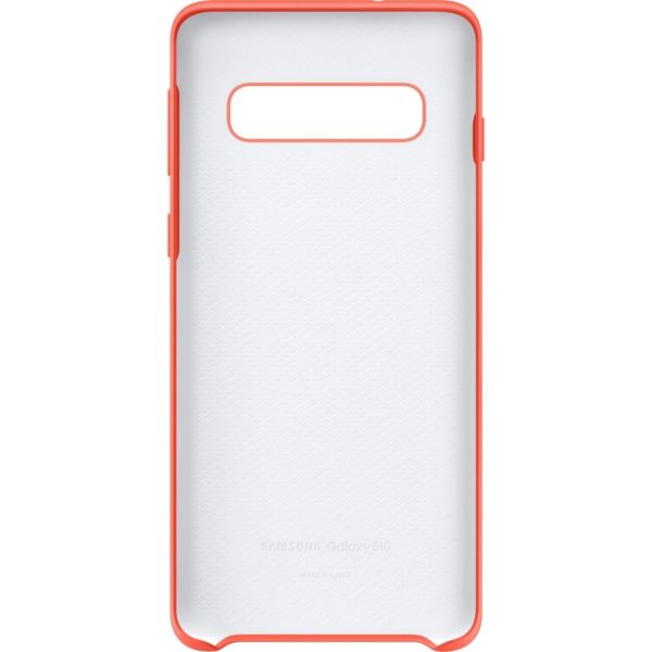 Galaxy S10 ile Uyumlu Kılıf Silicone Cover Pembe EF-PG973THEGWW