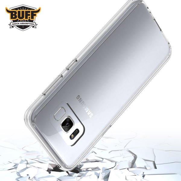 Buff Galaxy S8 Plus ile Uyumlu Air Hybrid Kılıf Smoke Black