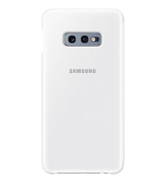 Galaxy S10e ile Uyumlu Clear View KılıfBeyaz EF-ZG970CWEGWW