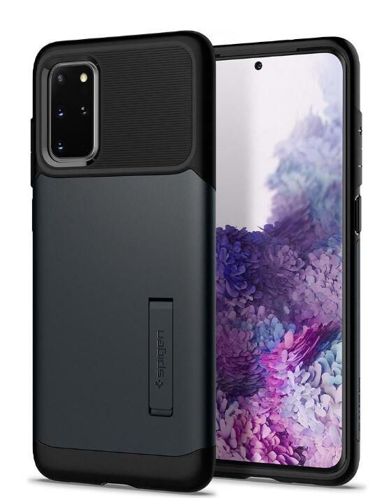 Spigen Galaxy S20 Ultra ile Uyumlu Kılıf Slim Armor Metal Slate