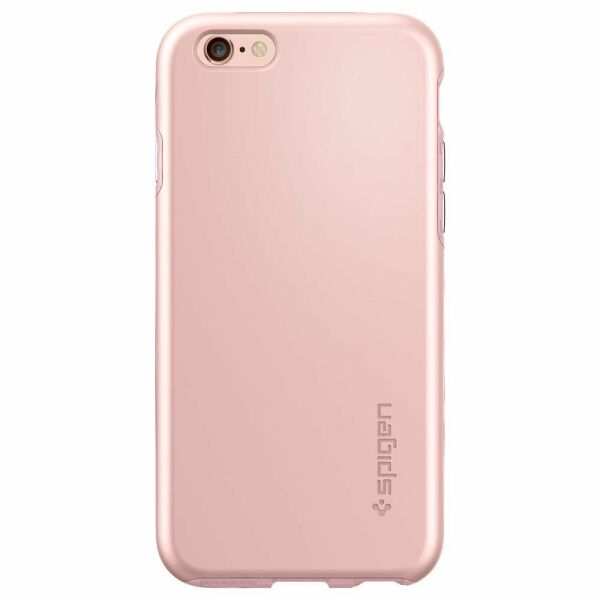 Spigen iPhone 6 Plus/6s Plus ile Uyumlu Kılıf Thin Fit Hybrid Rose Gold