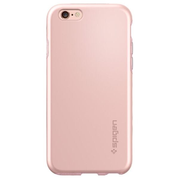 Spigen iPhone 6 Plus/6s Plus ile Uyumlu Kılıf Thin Fit Hybrid Rose Gold