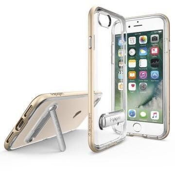 Spigen iPhone 7 ile Uyumlu Kılıf Crystal Hybrid Champagne Gold (Out)