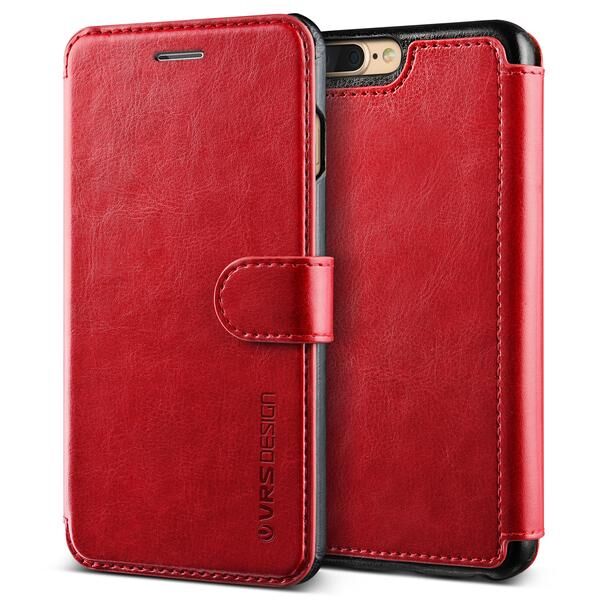 VRS Design iPhone 8 Plus / 7 Plus ile Uyumlu Layered Dandy Kılıf Wine Black