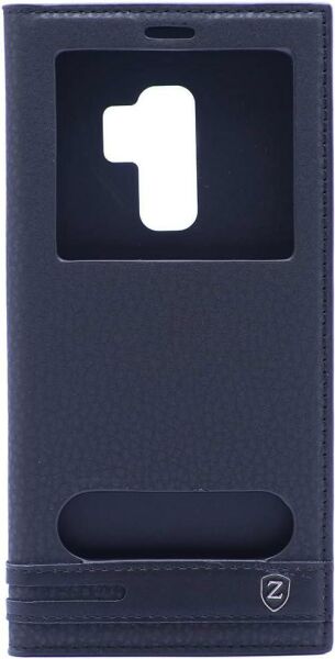 Galaxy S7 ile Uyumlu Elite Serisi Pencereli Kapaklı Kılıf Siyah