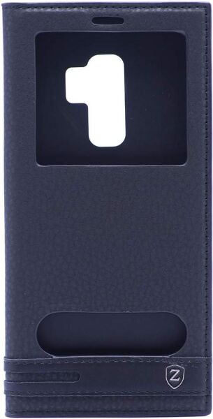 Galaxy S7 ile Uyumlu Elite Serisi Pencereli Kapaklı Kılıf Siyah