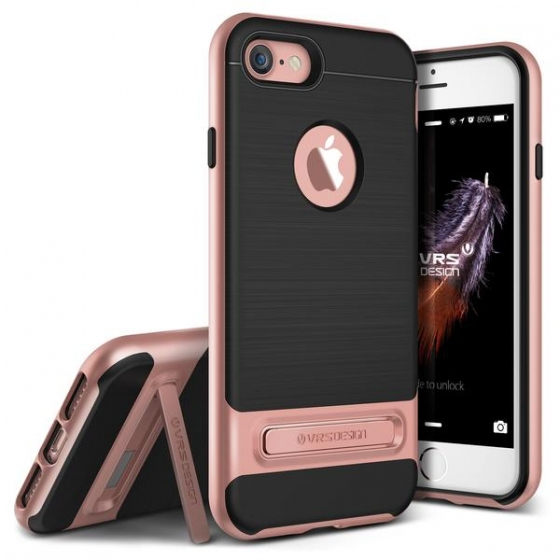VRS iPhone 7 ile Uyumlu High Pro Shield Kılıf Rose Gold