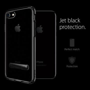 Spigen iPhone 7 ile Uyumlu Kılıf Ultra Hybrid S Jet Black