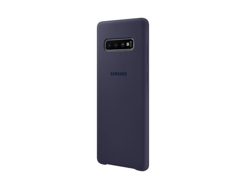 Galaxy S10 Plus ile Uyumlu Kılıf Silicone Cover Lacivert EF-PG975