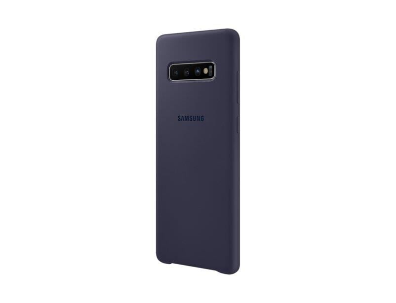 Galaxy S10 Plus ile Uyumlu Kılıf Silicone Cover Lacivert EF-PG975
