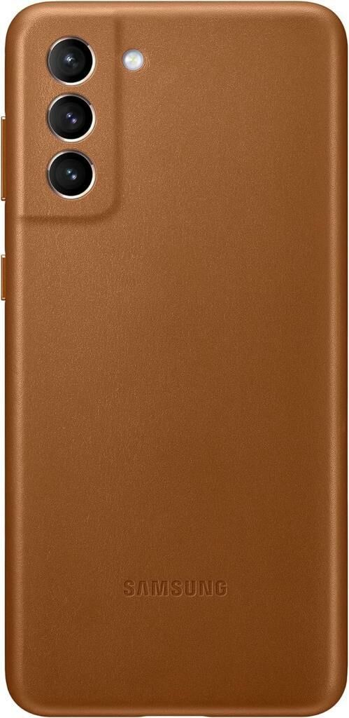 Galaxy S21 Plus ile Uyumlu Kılıf Leather Cover Kahverengi EF-VG996LAEGWW