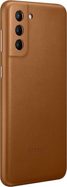 Galaxy S21 Plus ile Uyumlu Kılıf Leather Cover Kahverengi EF-VG996LAEGWW