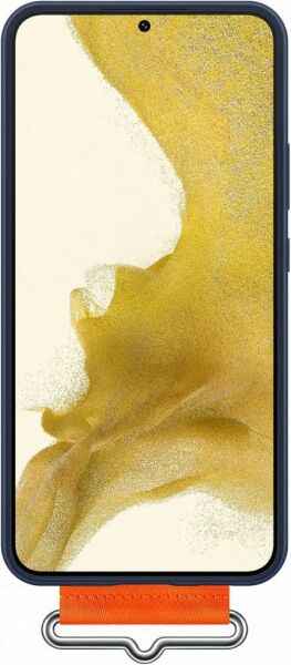 Galaxy S22 Plus ile Uyumlu Kayışlı Silikon Kılıf Lacivert-EF-GS906TNEGWW