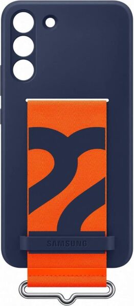 Galaxy S22 Plus ile Uyumlu Kayışlı Silikon Kılıf Lacivert-EF-GS906TNEGWW