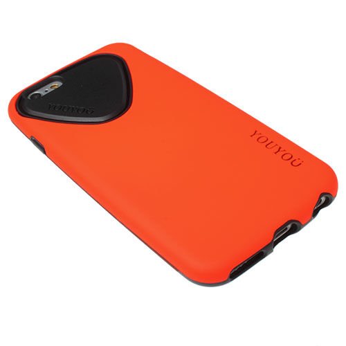 iPhone 6S/6 ile Uyumlu Kılıf Silikonlu Ultra Koruma Turuncu