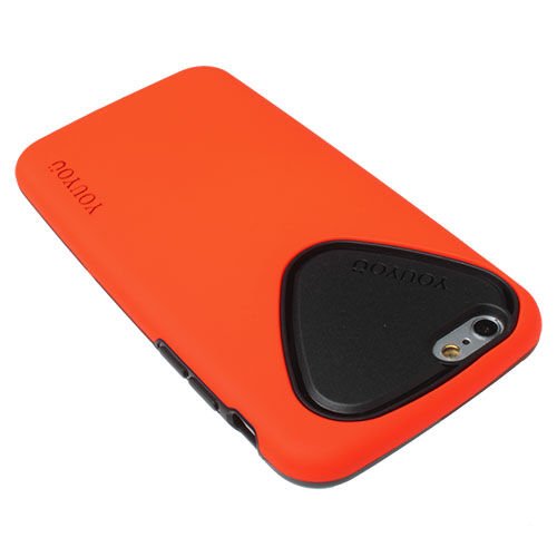 iPhone 6S/6 ile Uyumlu Kılıf Silikonlu Ultra Koruma Turuncu