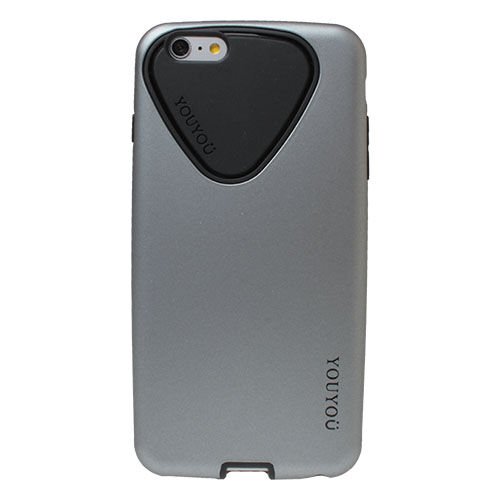 iPhone 6S Plus/6 Plus ile Uyumlu Kılıf Silikonlu Ultra Koruma Gri