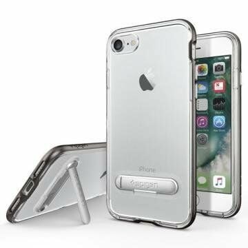 Spigen iPhone 7/8 ile Uyumlu Kılıf Crystal Hybrid Gun Metal
