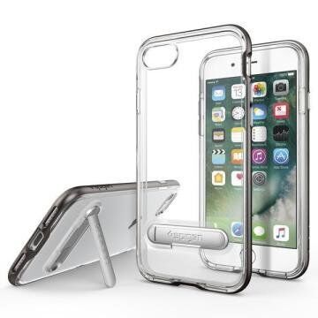 Spigen iPhone 7/8 ile Uyumlu Kılıf Crystal Hybrid Gun Metal