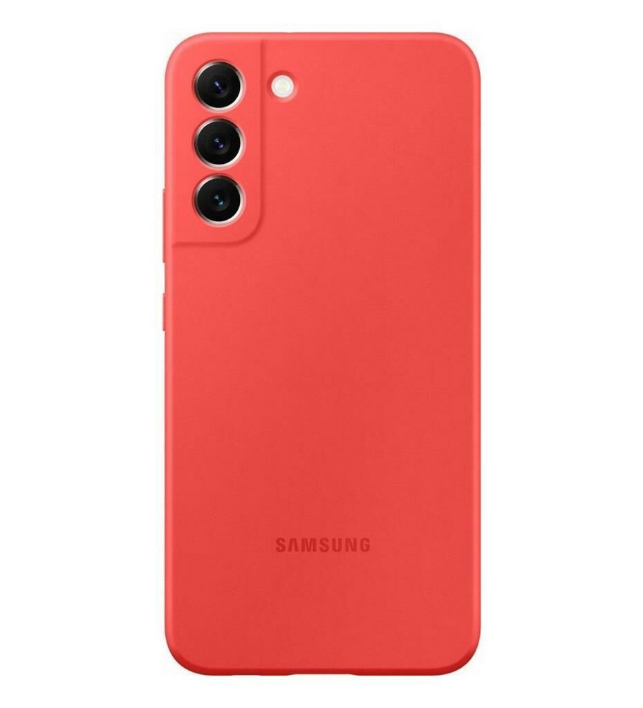 Galaxy S22 Plus ile Uyumlu Silikon Kılıf Kırmızı EF-PS906TPEGWW