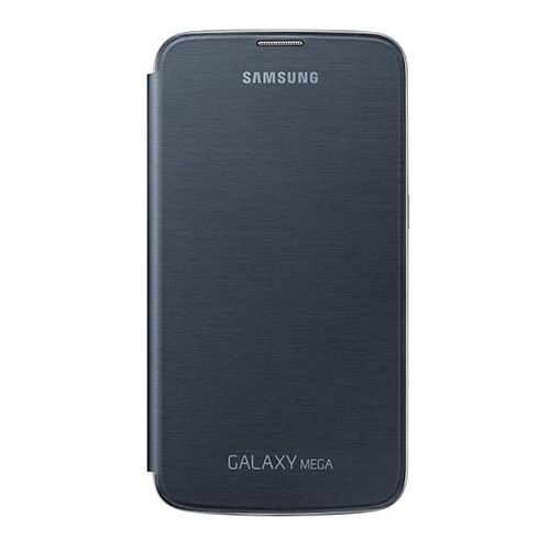 Galaxy Mega i9200 ile Uyumlu Flip Cover Kılıf Siyah EF-FI920BBEGWW