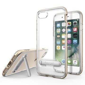 Spigen iPhone 7/8 ile Uyumlu Kılıf Crystal Hybrid Champagne Gold