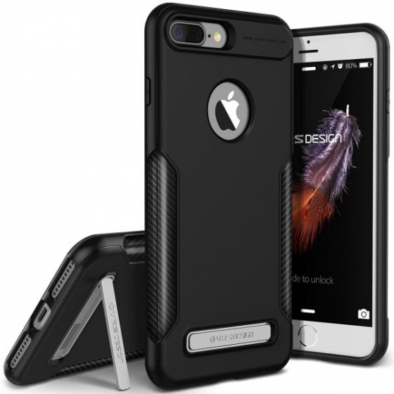VRS iPhone 7 Plus ile Uyumlu Carbon Fit Kılıf Black