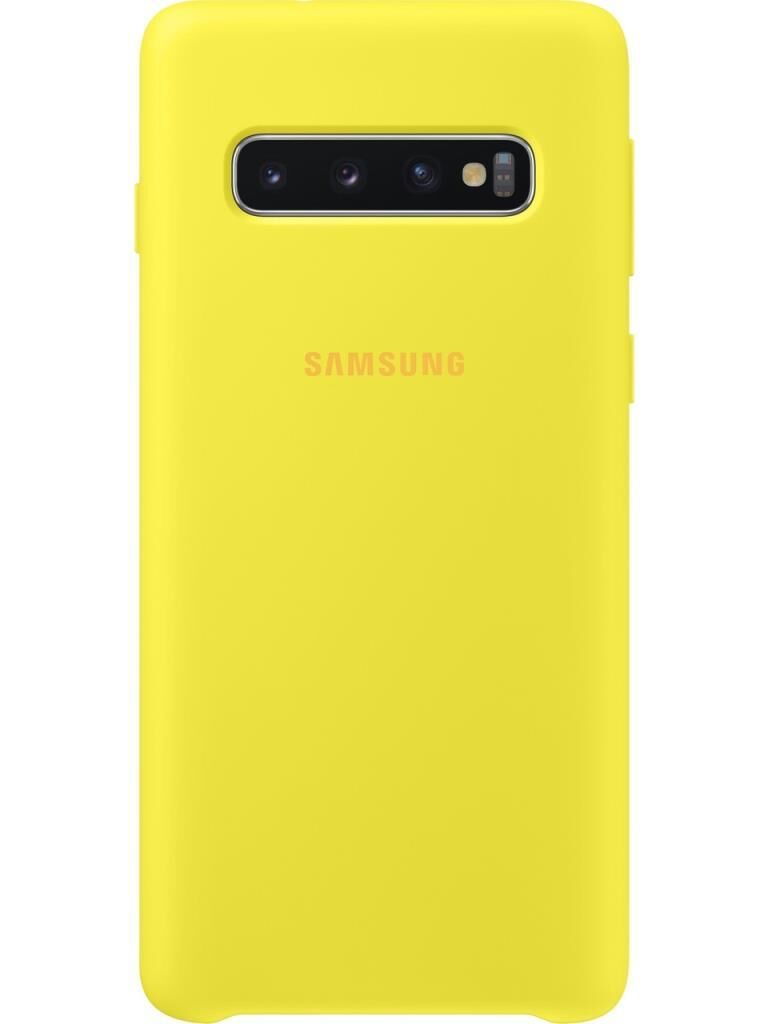 Galaxy S10 ile Uyumlu Kılıf Silicone Cover Sarı EF-PG973TYEGWW