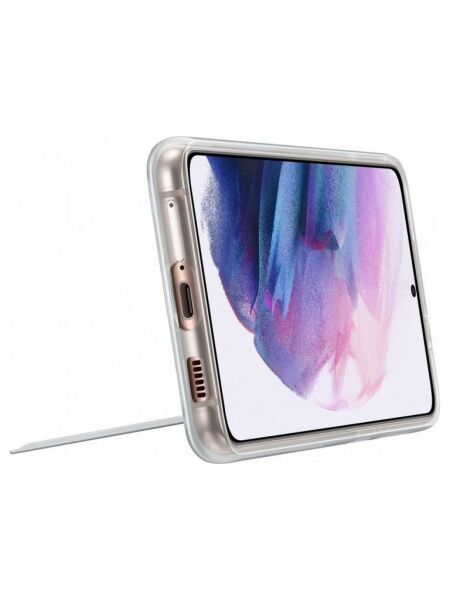 Galaxy S21+ 5G ile Uyumlu Clear Standing Kılıf Şefaf EF-JG996CTEGWW