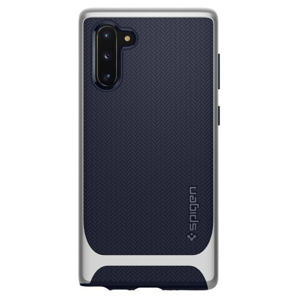 Spigen Galaxy Note 10 ile Uyumlu Kılıf Neo Hybrid Silver Arctic