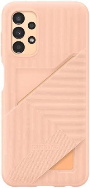 Galaxy A13 ile Uyumlu Kart Yuvalı Kılıf Turuncu EF-OA135TPEGWW