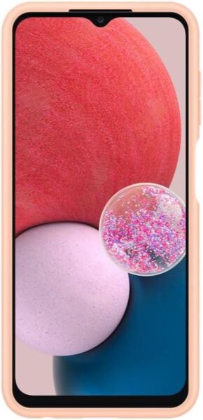Galaxy A13 ile Uyumlu Kart Yuvalı Kılıf Turuncu EF-OA135TPEGWW