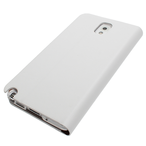 Anymode N9000 Galaxy Note 3 ile Uyumlu Diary Case Stand Kılıf Beyaz