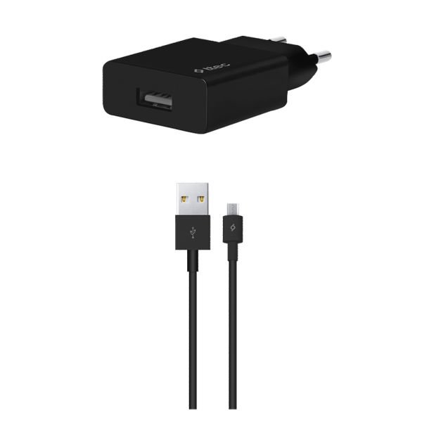Ttec SmartCharger Seyahat Şarj Aleti 2.1A + Micro USB Kablo Siyah 2SCS20MS