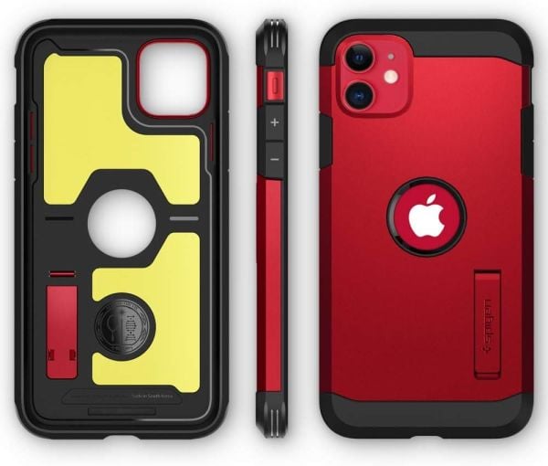 Spigen iPhone 11 ile Uyumlu Kılıf Tough Armor XP Red