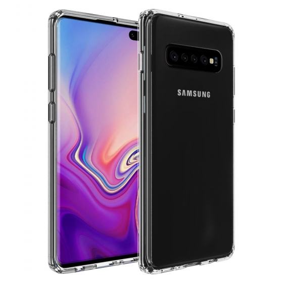 Buff Galaxy S10 Plus ile Uyumlu Air Hybrid Kılıf Smoke Black