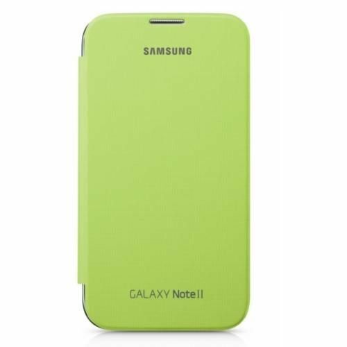 Galaxy Note 2 N7100 ile Uyumlu Flip Cover Kılıf Sarı EFC-1J9FLEGSTD