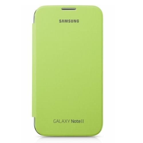 Galaxy Note 2 N7100 ile Uyumlu Flip Cover Kılıf Sarı EFC-1J9FLEGSTD