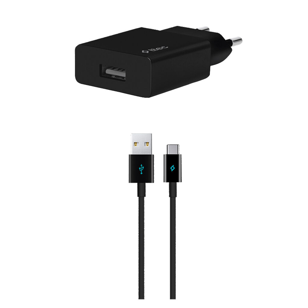 Ttec Smartcharger Seyahat Şarj Aleti 2.1A + Type-C Kablo Siyah 2SCS20CS