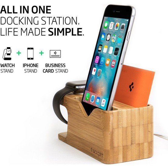 Spigen Apple Watch ve iPhone ile Uyumlu Stand S370