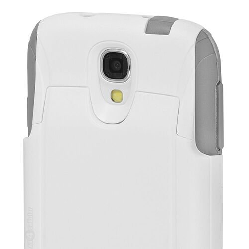 Otterbox Galaxy S4 ile Uyumlu Commuter Wallet Kılıf  Gri-Beyaz