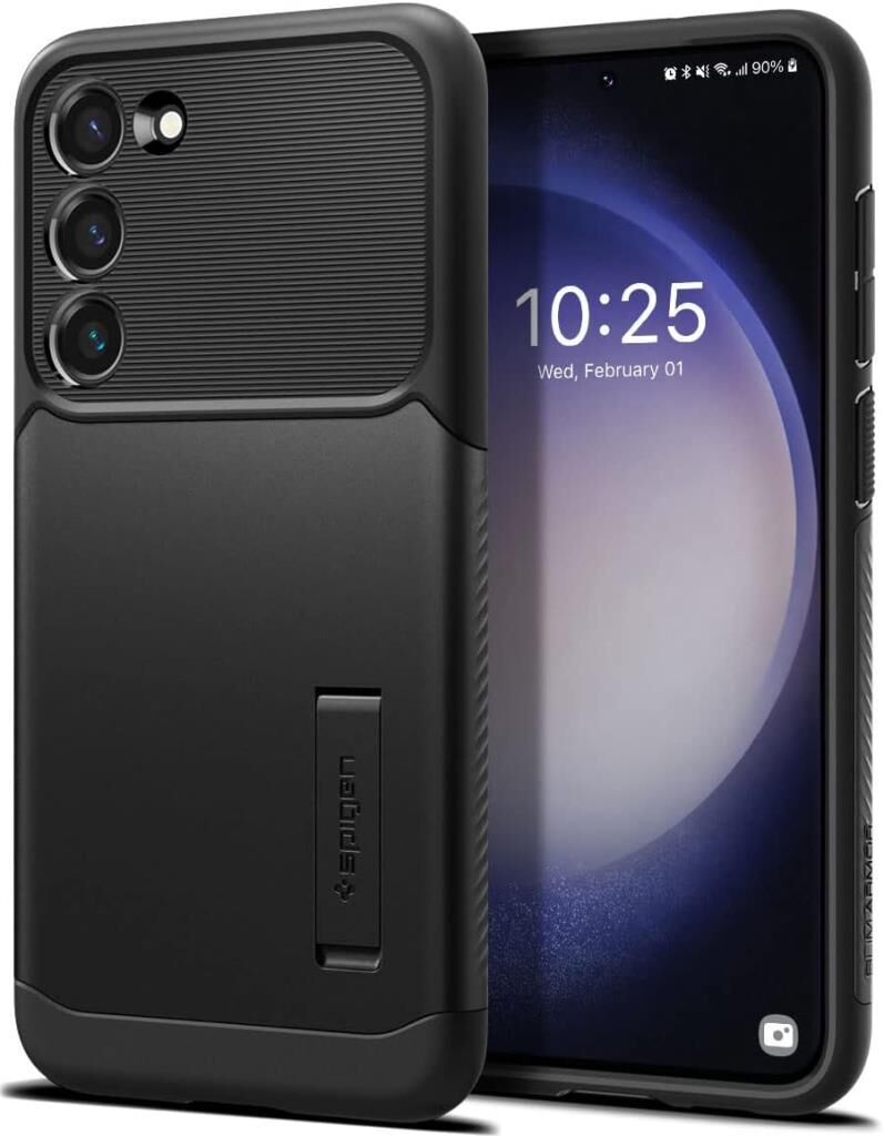 Spigen Galaxy S23 Plus ile Uyumlu Kılıf Slim Armor Black