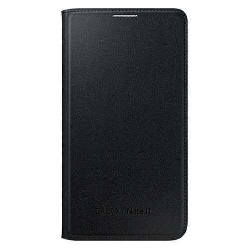 Galaxy Note 2 ile Uyumlu Kılıf Flip Wallet Siyah EF-NN710B