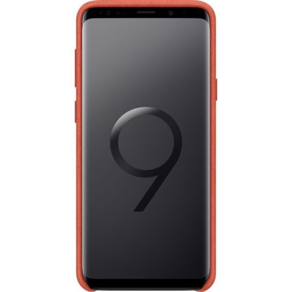 Galaxy S9 Plus ile Uyumlu Alcantara Kılıf Kırmızı EF-XG965AREGWW (Out)
