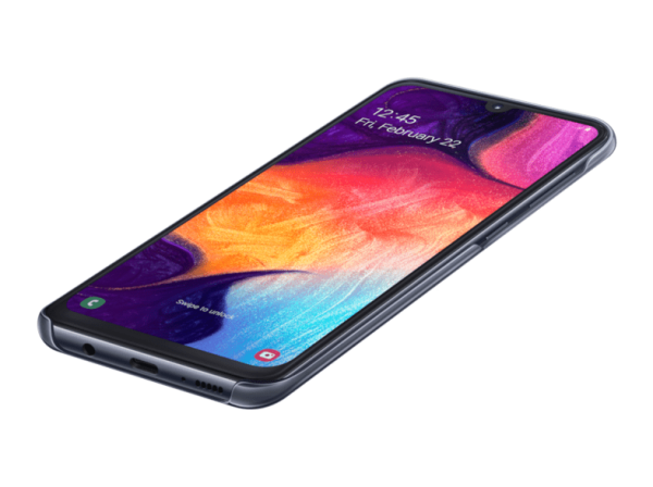 Galaxy A50 ile Uyumlu Clear Cover Siyah EF-AA505CBEGWW