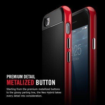 Spigen iPhone 6/6s ile Uyumlu Kılıf Neo Hybrid Dante Red