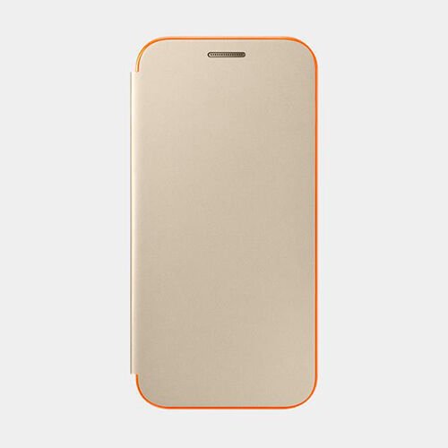 Galaxy A3(2017) ile Uyumlu Neon Flip Cover Gold EF-FA320PFEGWW