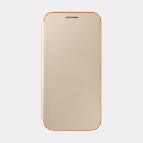 Galaxy A3(2017) ile Uyumlu Neon Flip Cover Gold EF-FA320PFEGWW